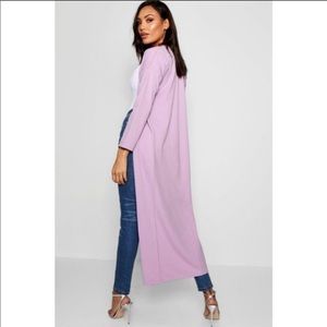 lavender boohoo duster
